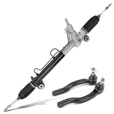 3 Pcs Rack and Pinion & Tie Rod End Kit