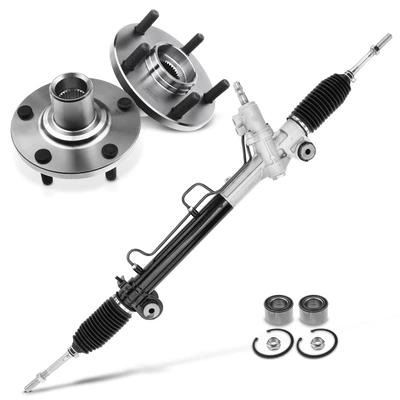 3 Pcs Rack and Pinion & Hub Bearing Kit