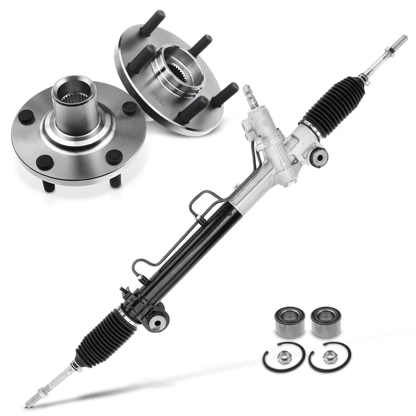 3 Pcs Rack and Pinion & Hub Bearing Kit for 2002-2003 Toyota Camry