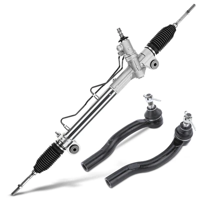 3 Pcs Rack and Pinion & Tie Rod End Kit