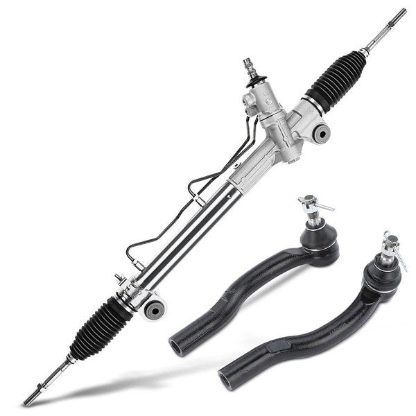 3 Pcs Rack and Pinion & Tie Rod End Kit for Lexus ES330 04-06 Toyota Camry Solara