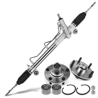 3 Pcs Rack and Pinion & Hub Bearing Kit