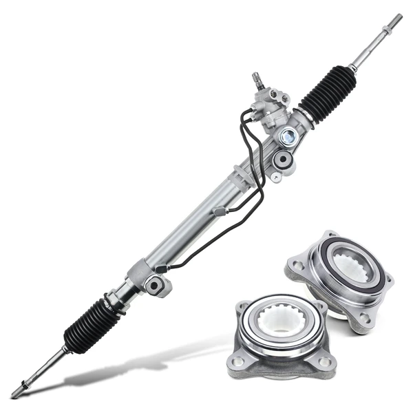 3 Pcs Rack and Pinion & Hub Bearing Kit for Toyota FJ Cruiser 2007-2009 4WD