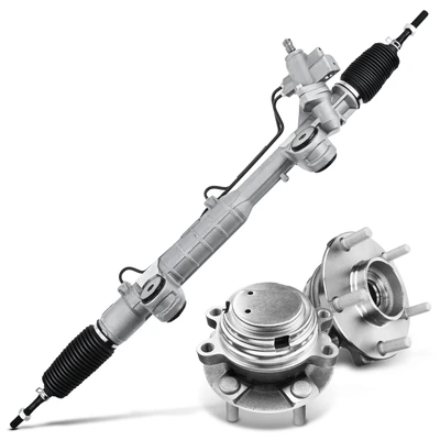 3 Pcs Rack and Pinion & Hub Bearing Kit