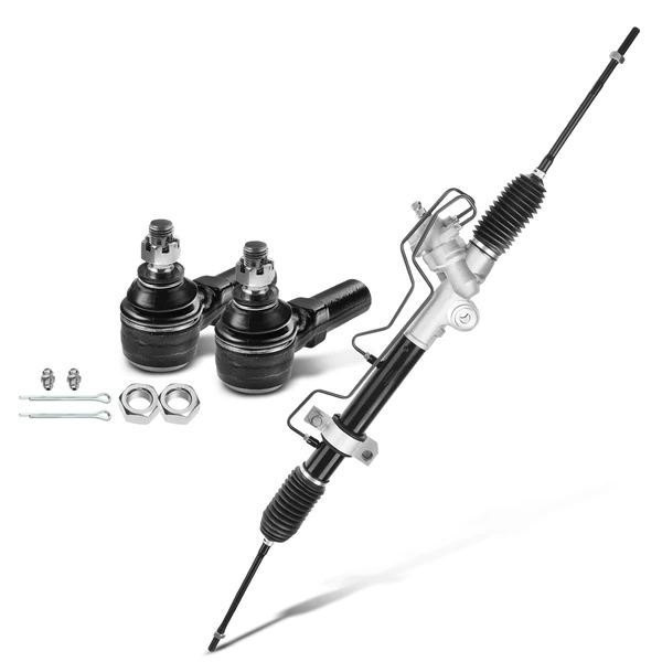 3 Pcs Rack and Pinion & Tie Rod End Kit for Nissan Altima 2002-2004