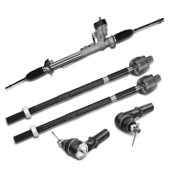 5 Pcs Rack and Pinion & Tie Rod End Kit for 1998-2010 Volkswagen Beetle