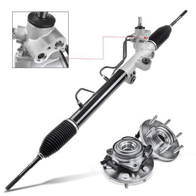 3 Pcs Rack and Pinion & Hub Bearing Kit