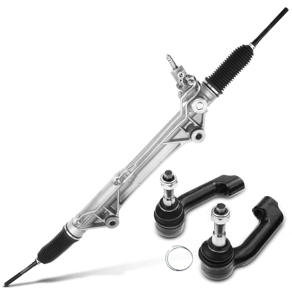 3 Pcs Rack and Pinion & Tie Rod End Kit for Ford F-150 2009-2010