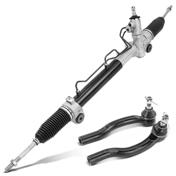 3 Pcs Rack and Pinion & Tie Rod End Kit for 2007-2012 Lexus ES350
