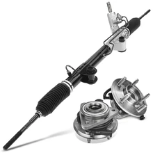 3 Pcs Rack and Pinion & Hub Bearing Kit for 2008-2012 Jeep Liberty