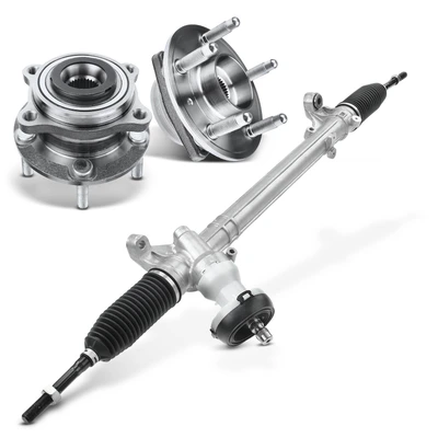 3 Pcs Rack and Pinion & Hub Bearing Kit