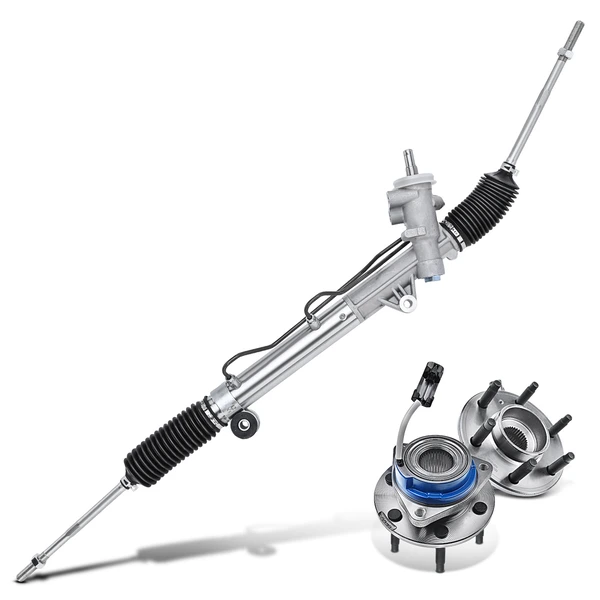 3 Pcs Rack and Pinion & Hub Bearing Kit for 2006-2009 Chevrolet Uplander