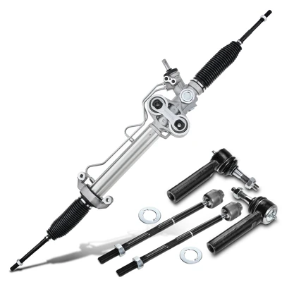 5 Pcs Rack and Pinion & Tie Rod End Kit
