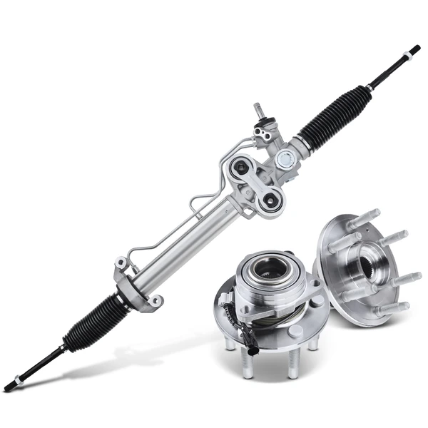 3 Pcs Rack and Pinion & Hub Bearing Kit for 2007-2014 Chevrolet Suburban 1500