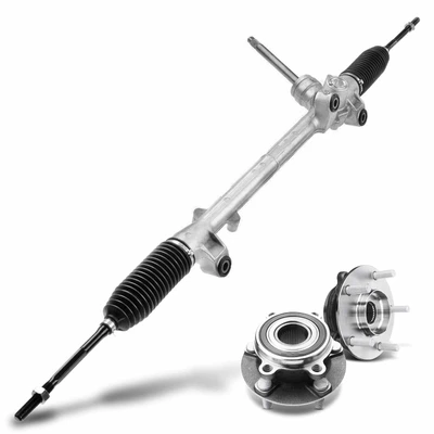 3 Pcs Rack and Pinion & Hub Bearing Kit