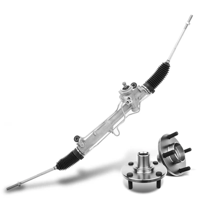 3 Pcs Rack and Pinion & Hub Bearing Kit