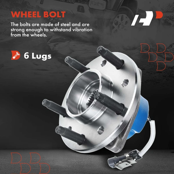 7 Pcs Rack and Pinion & Hub Bearing & Tie Rod End Kit for Chevrolet Malibu Olds