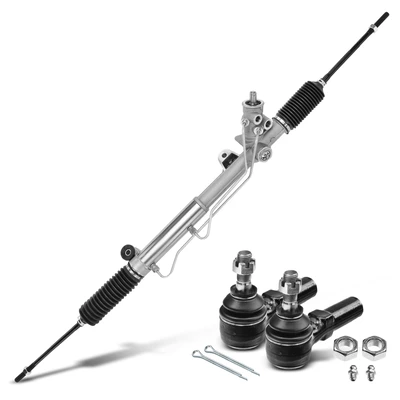 3 Pcs Rack and Pinion & Tie Rod End Kit