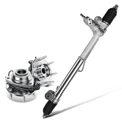 3 Pcs Rack and Pinion & Hub Bearing Kit