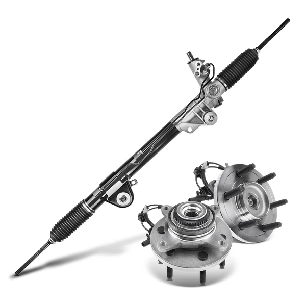 3 Pcs Rack and Pinion & Hub Bearing Kit for Ford F-150 Expedition Lincoln 2011-2014