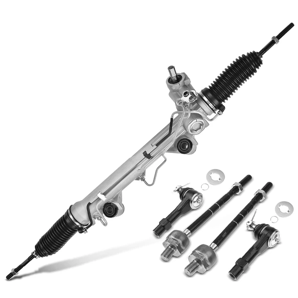 5 Pcs Rack and Pinion & Tie Rod End Kit for 2001-2009 Mazda B2300