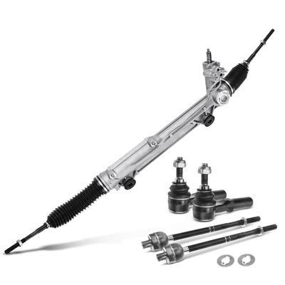 5 Pcs Rack and Pinion & Tie Rod End Kit