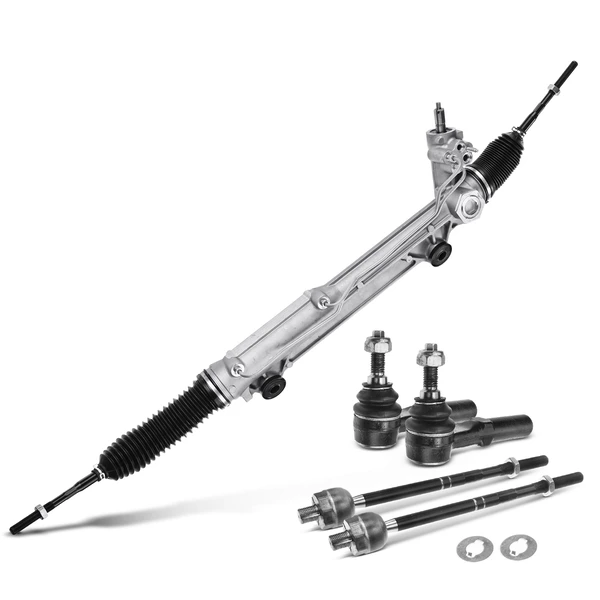 5 Pcs Rack and Pinion & Tie Rod End Kit for Ford Explorer Mercury
