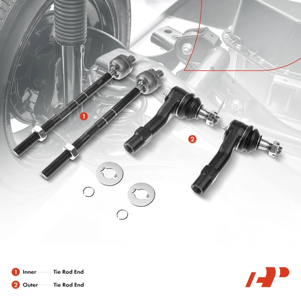 7 Pcs Rack and Pinion & Hub Bearing & Tie Rod End Kit for Ford Explorer 1998-2001