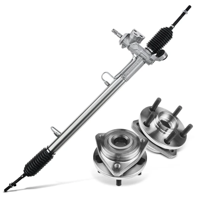3 Pcs Rack and Pinion & Hub Bearing Kit