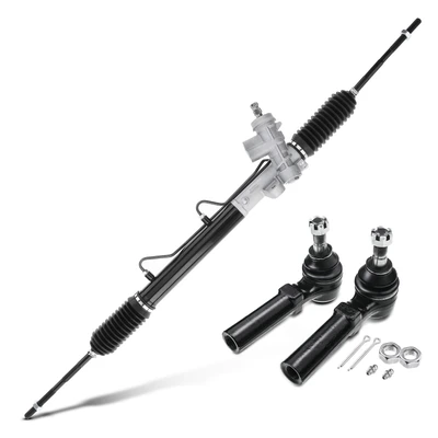 3 Pcs Rack and Pinion & Tie Rod End Kit