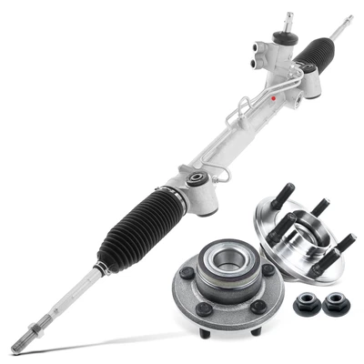 3 Pcs Rack and Pinion & Hub Bearing Kit