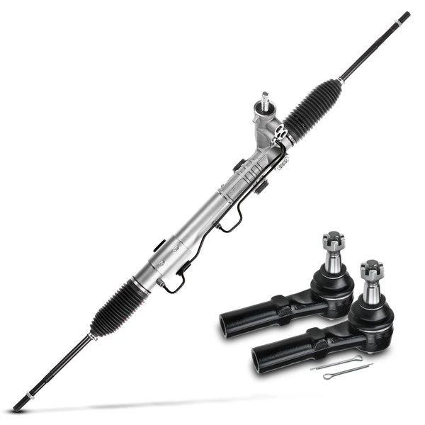 3 Pcs Rack and Pinion & Tie Rod End Kit for Dodge Ram 1500 2006-2008 RWD 8 Lug
