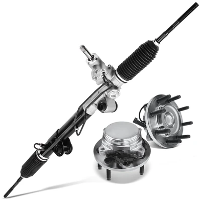 3 Pcs Rack and Pinion & Hub Bearing Kit