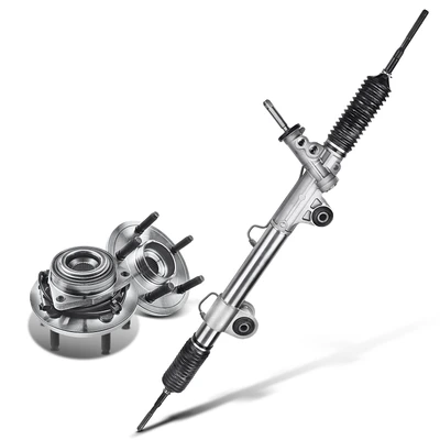 3 Pcs Rack and Pinion & Hub Bearing Kit
