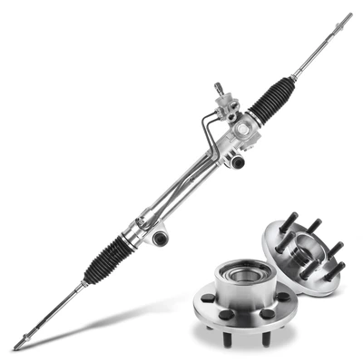 3 Pcs Rack and Pinion & Hub Bearing Kit