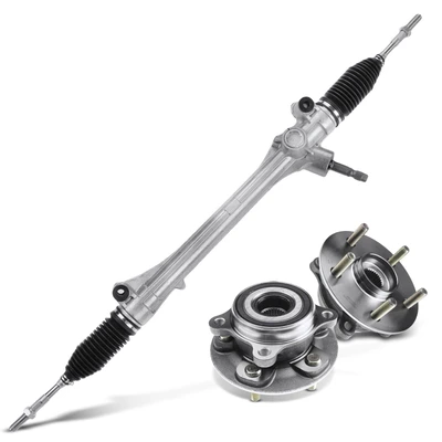 3 Pcs Rack and Pinion & Hub Bearing Kit