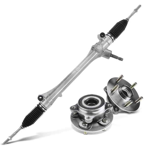 3 Pcs Rack and Pinion & Hub Bearing Kit for 2016-2020 Lexus RX350