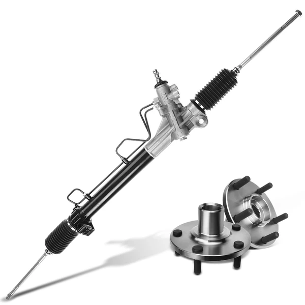 3 Pcs Rack and Pinion & Hub Bearing Kit for Toyota Sienna 1998-2000 V6 3.0L