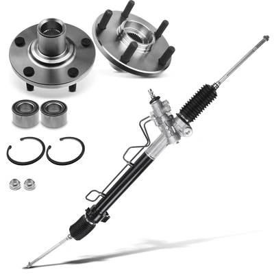 3 Pcs Rack and Pinion & Hub Bearing Kit