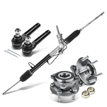 5 Pcs Rack and Pinion & Hub Bearing & Tie Rod End Kit for 2009-2013 Subaru Forester