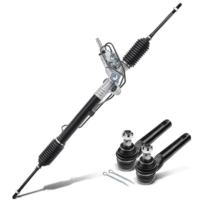 3 Pcs Rack and Pinion & Tie Rod End Kit