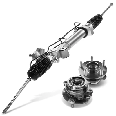 3 Pcs Rack and Pinion & Hub Bearing Kit