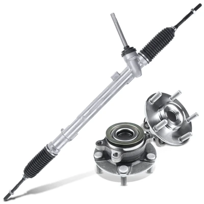 3 Pcs Rack and Pinion & Hub Bearing Kit