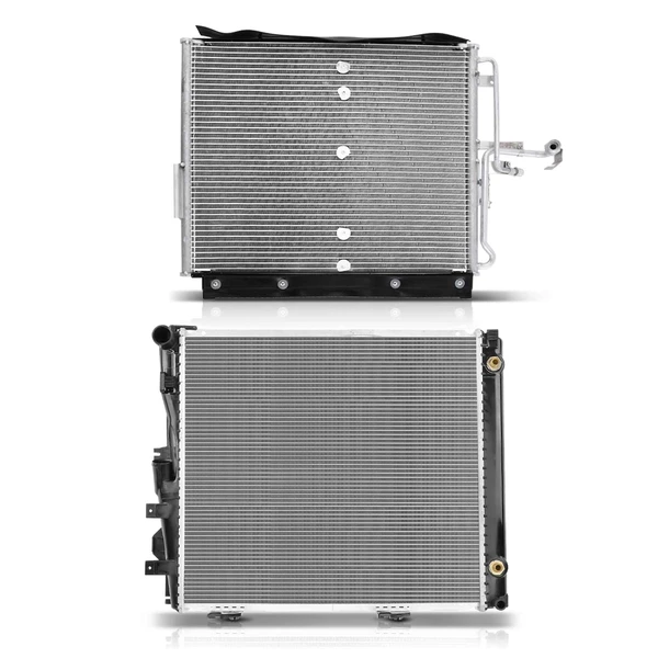 Radiator & AC Condenser Cooling Kit for 1990-1993 Mercedes-Benz 300TE