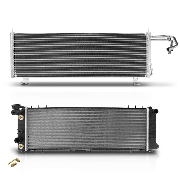Radiator & AC Condenser Cooling Kit for Jeep Cherokee 1997-2001 L4 2.5L L6 4.0L