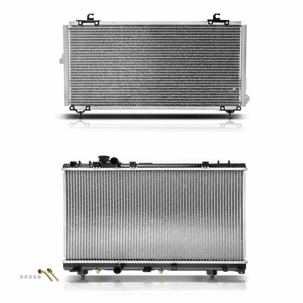 Radiator & AC Condenser Cooling Kit for Toyota Tercel 1995-1997 L4 1.5L