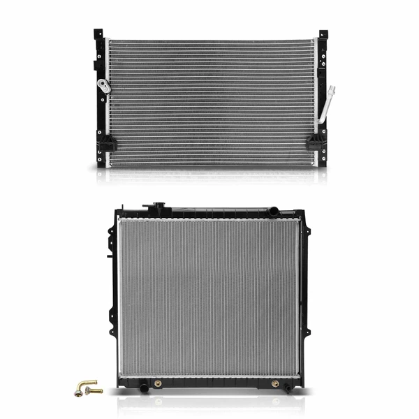 Radiator & AC Condenser Cooling Kit for Toyota Tacoma 1995-1997 22.625 inches Core Height