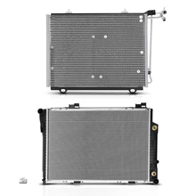 Radiator & AC Condenser Cooling Kit for 1994-1996 Mercedes-Benz C220