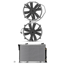 3 Pcs Radiator & Cooling Fan Assembly Kit for 1994-1996 Mercedes-Benz C220