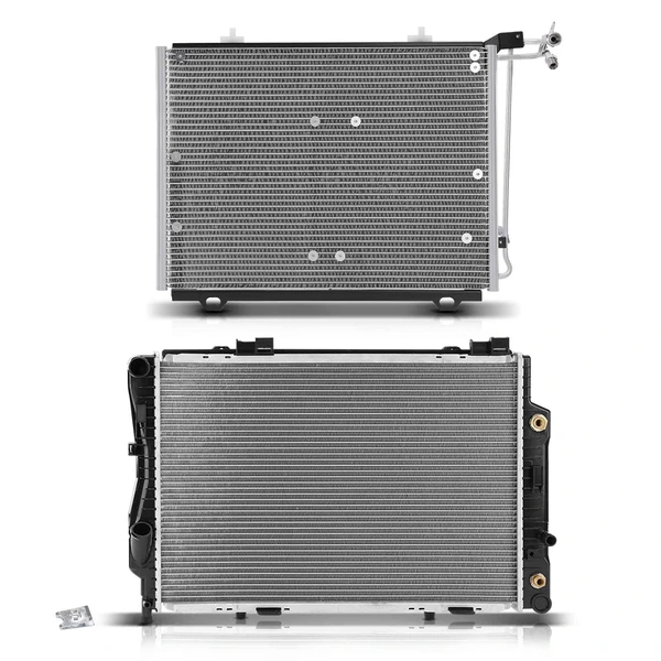 Radiator & AC Condenser Cooling Kit for Mercedes-Benz C280 1994-1997 L6 2.8L
